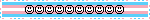 blinkie with trans flag and a row of smiley faces