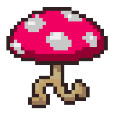 Earthbound Ramblin Mushroom Sprite