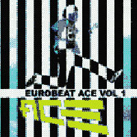 cover for ACE's album 'eurobeat ace vol. 1.
                it's a photograph of a man leaping over the title and artist of the album, but there are vertical cuts through the image that alternate between the described image and its photo negative.